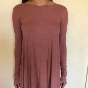 Knitted Long Sleeve Skater Dress
